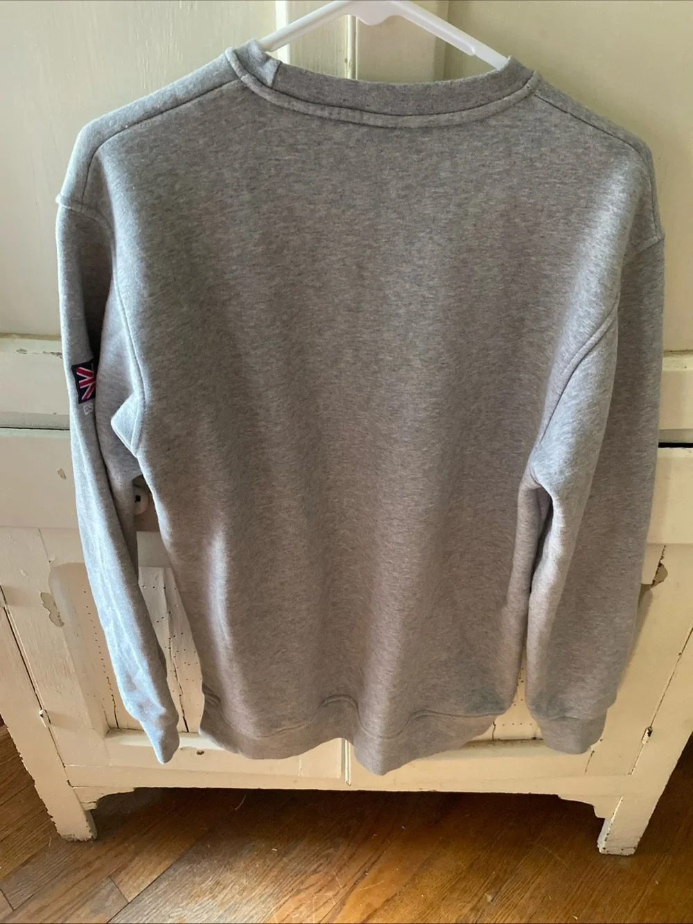 Oxford Gray Crewneck with Navy Lettering